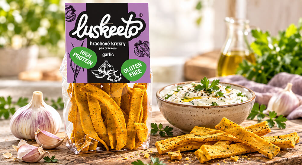 Luskeeto Krekry česnekové 70g